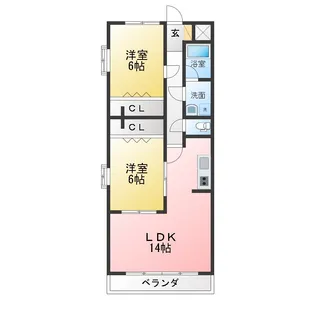 AMI加納 I【5階】の間取り