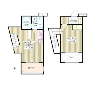可染館【2階】の間取り