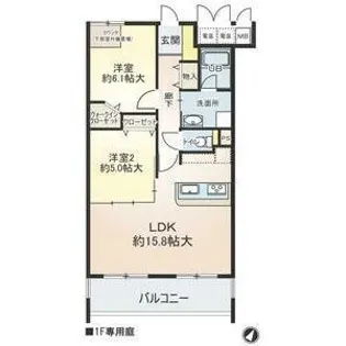 ベルヴェデーレ【1階】の間取り