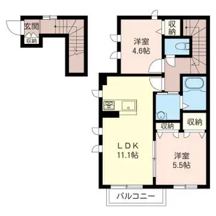 グロースラヴィーン【SHM】【2階】の間取り