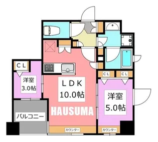 グランカーサ文京千石【7階】の間取り