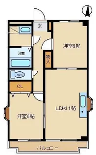VILLA桜ヶ丘【3階】の間取り
