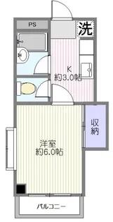 ローズリッチ都立大【2階】の間取り