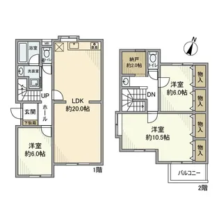 Villa双珠【1階】の間取り