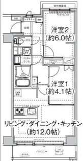 エルフォルテ東日暮里【3階】の間取り