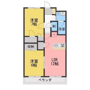 ヴィーヴル橋本【2階】の間取り