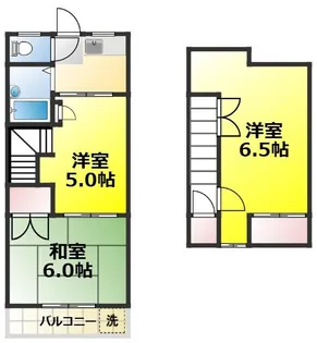 ハイツ中村園B【2階】の間取り