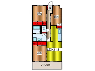 PLENDY北浦和【4階】の間取り