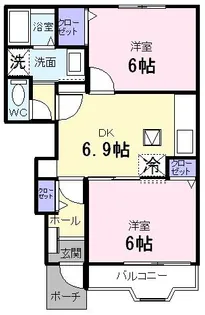 アレグレット A【1階】の間取り