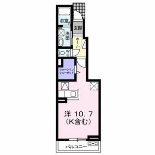 クロスハーバーI【1階】の間取り