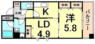 NOMURA【5階】の間取り