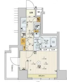 スカイコート江東住吉【12階】の間取り