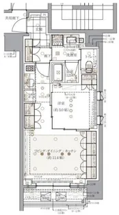 レ・ジェイドクロス千代田神保町【4階】の間取り