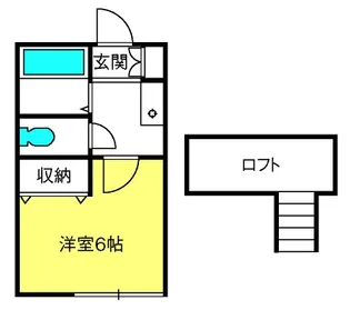 トキワハイツ【1階】の間取り