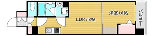 アーバネックス難波WEST【12階】の間取り