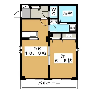 La・Neige HIGASHIRINKAN【3階】の間取り
