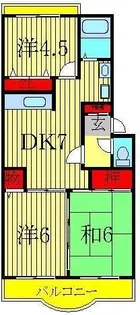 第17パールメゾン平川【3階】の間取り