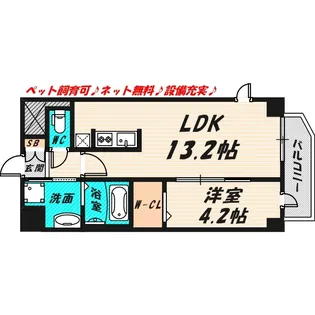 クレールフォレスタ【5階】の間取り