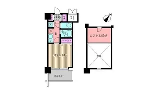 ビイルーム新宿【6階】の間取り