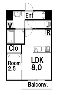 MODERN PALAZZO 長崎Central【10階】の間取り