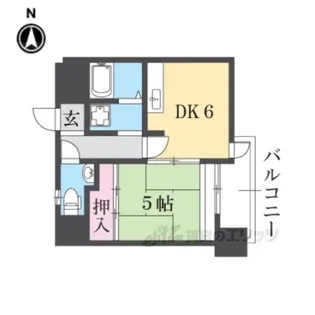 シロハイヌ尼崎【4階】の間取り