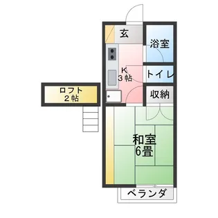 ビレッジ泉崎【1階】の間取り