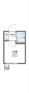 レオパレス南台第3【1階】の間取り