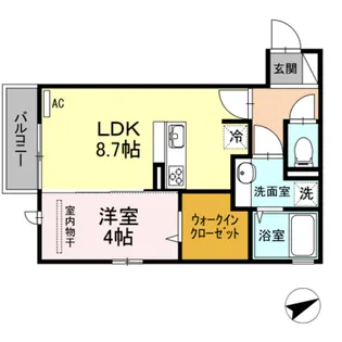 レセンテ安東【2階】の間取り