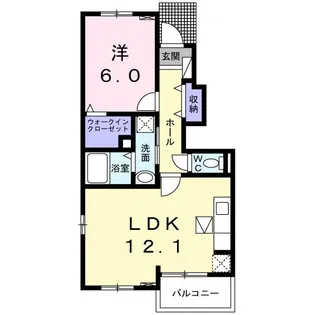 エレガンシアF【1階】の間取り