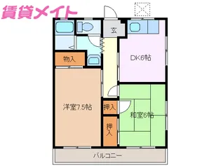 グリーンハイツ【3階】の間取り
