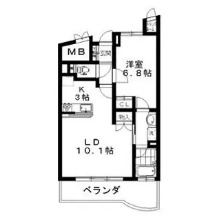 M’S CUBE【3階】の間取り