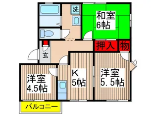 ベルビュ-江原台の間取り