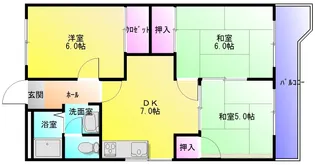 桜ヶ丘レジデンス【2階】の間取り