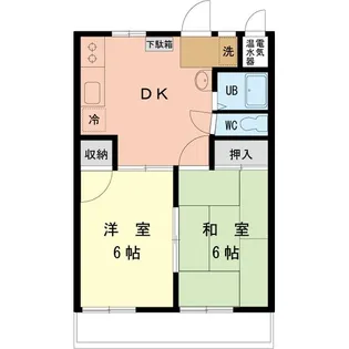 スズキパル下柚木【1階】の間取り