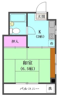 立会川セントラルファイブ【4階】の間取り