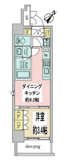 クレストコート押上North【7階】の間取り