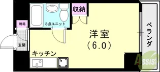 サニーパレス神陵台【3階】の間取り