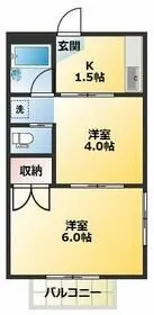 光レジデンス【2階】の間取り