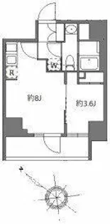 アラート横濱桜木町II【2階】の間取り