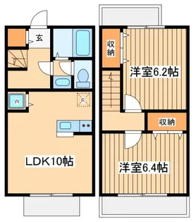 エルメゾン国立の間取り