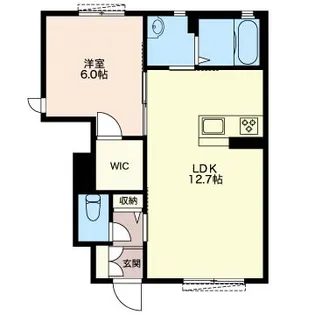 ル ヴァン II【1階】の間取り