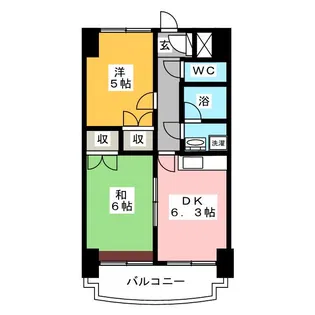 ロイヤルヒルズ柳生III【5階】の間取り