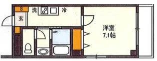 第66シンエイビル【2階】の間取り