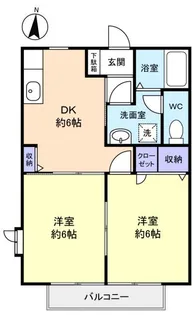 グリーンシンフォニーA【2階】の間取り