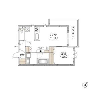 リュウ参番館【3階】の間取り