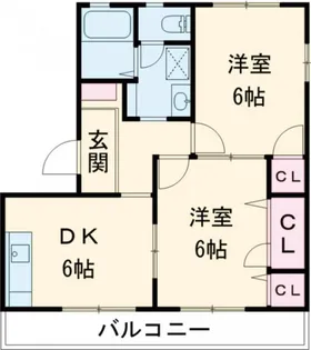 クレールA棟【2階】の間取り