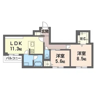 リラフォート【3階】の間取り