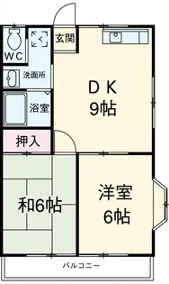 サンハイツ【1階】の間取り