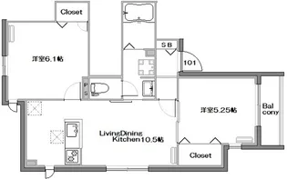Parterre Court【1階】の間取り