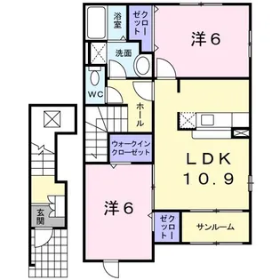 エルドラードI【2階】の間取り